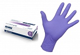 Перчатки медицинские нитриловые смотровые нестерильные неопудренные одноразовые  NitriMax (лиловые)