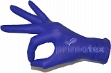 Перчатки нитриловые смотровые нестерильные неопудренные с усиленной манжетой (темно-фиолетовые)