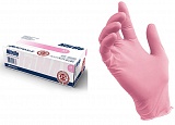 Перчатки медицинские нитриловые смотровые нестерильные неопудренные одноразовые  NitriMax (розовые)